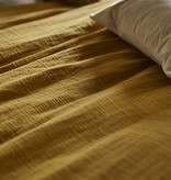 Essix dekbedovertrek hydrofiel Tendresse camel, strijkvrij