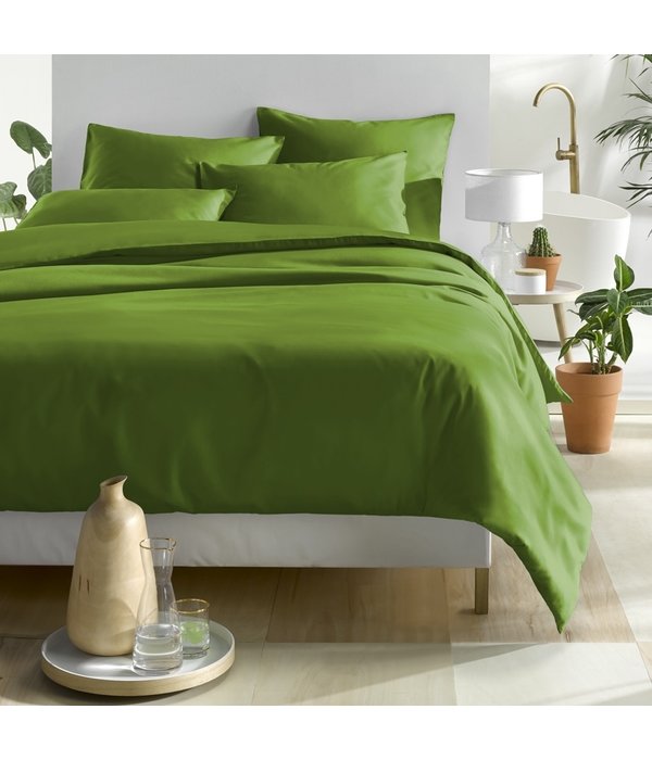 De Witte Lietaer dekbedovertrekset Olivia (uni) cactus 200 TC
