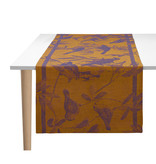Le Jacquard Français Tafellinnen Volière blue orange