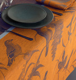 Le Jacquard Français Tafellinnen Volière blue orange