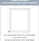 Mirabel Slabbinck topper envelopmodel 5-15 cm hg, citrus katoen 200TC