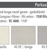 Mirabel Slabbinck Hoeslaken 21-25cm hoog, percale, gekamd katoen, 400TC, rondom elastiek (Bora)