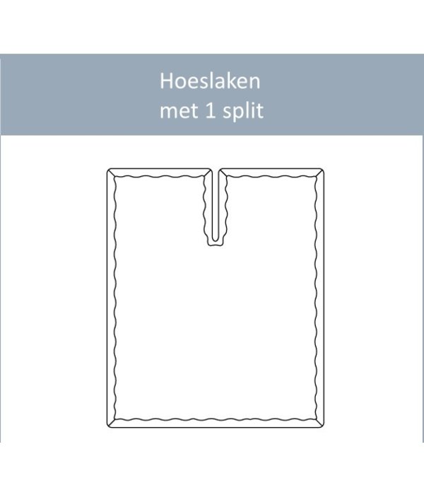 Mirabel Slabbinck topper hoeslaken met 1 split, Citrus 200TC, gekamd katoen 200TC, rondom elastiek