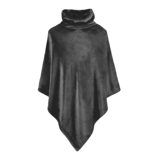 Moodit fleece poncho Calido dark ebony