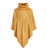 Moodit fleece poncho Calido golden yellow