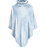 Moodit fleece poncho Calido  mist blue