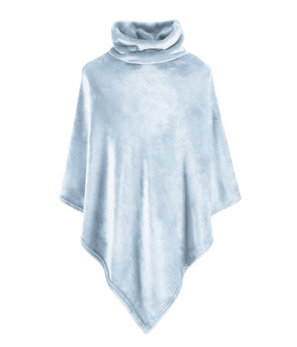 Moodit fleece poncho Calido  mist blue