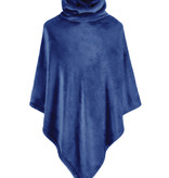 Moodit fleece poncho Calido navy blue