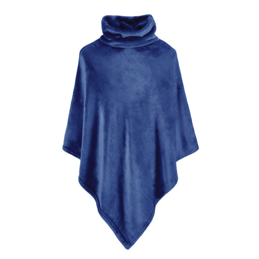 Moodit fleece poncho Calido navy blue