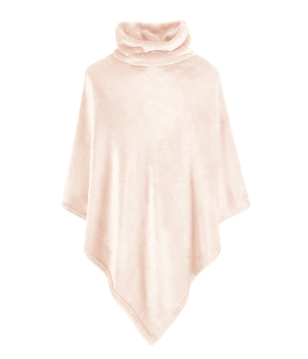 Moodit fleece poncho Calido pearl pink