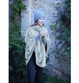 Moodit fleece poncho Calido  mist blue