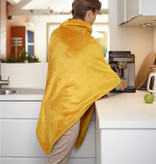 Moodit fleece poncho Calido golden yellow