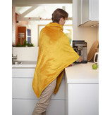 Moodit fleece poncho Calido golden yellow