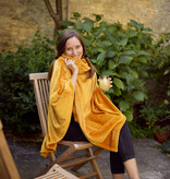 Moodit fleece poncho Calido golden yellow