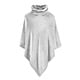 fleece poncho Calido silver