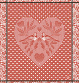 Le Jacquard Français Droogdoek Amour red