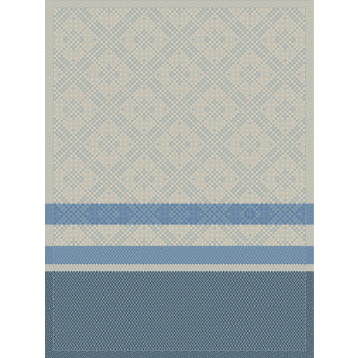 Le Jacquard Français Droogdoek Essentiel Graphique blue