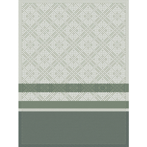 Le Jacquard Français theedoek Essentiel Graphique green