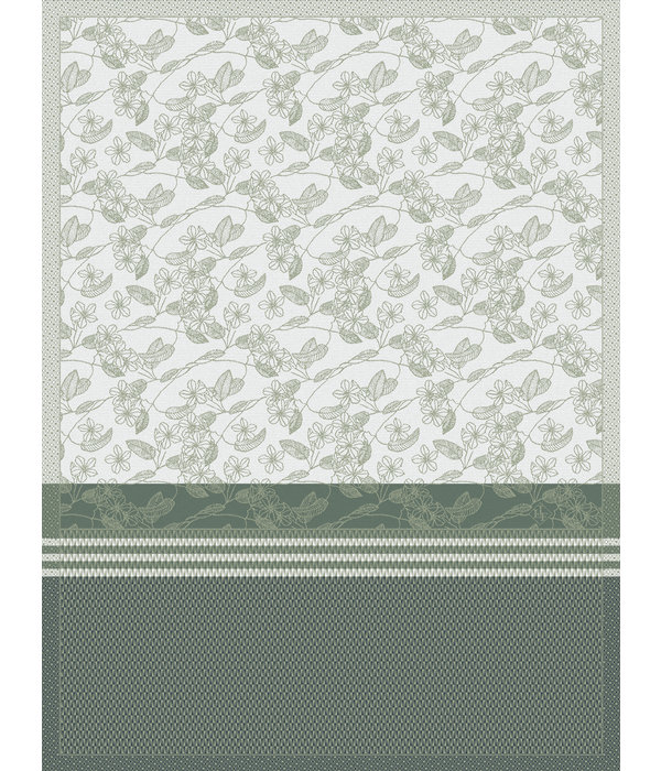 Le Jacquard Français theedoek Essentiel Gravure green