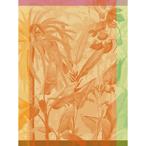 Le Jacquard Français Droogdoek Equateur orange