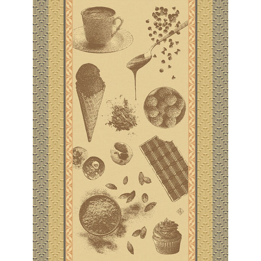 Le Jacquard Français Droogdoek Chocolats Recettes brown