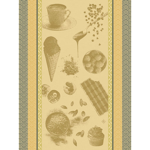 Le Jacquard Français Droogdoek Chocolats Recettes yellow