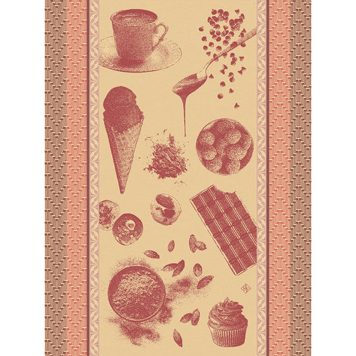 Le Jacquard Français Droogdoek Chocolats Recettes pink