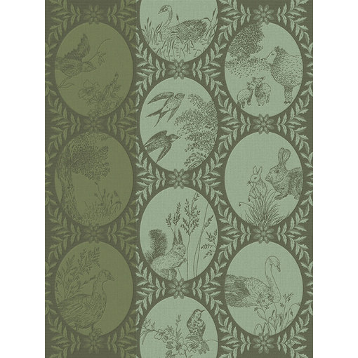 Le Jacquard Français theedoek Joséphine green