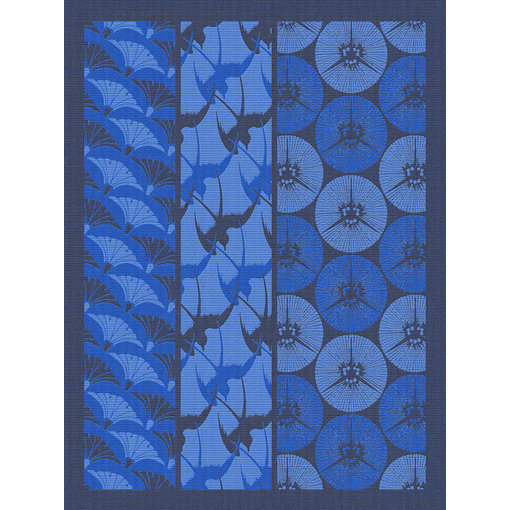 Le Jacquard Français Droogdoek Yukata blue