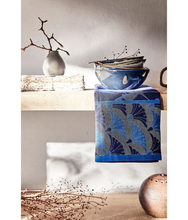 Le Jacquard Français theedoek Yukata blue