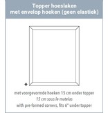 Mirabel Slabbinck topper envelopmodel 5-15 cm hg, Bora katoen 400TC