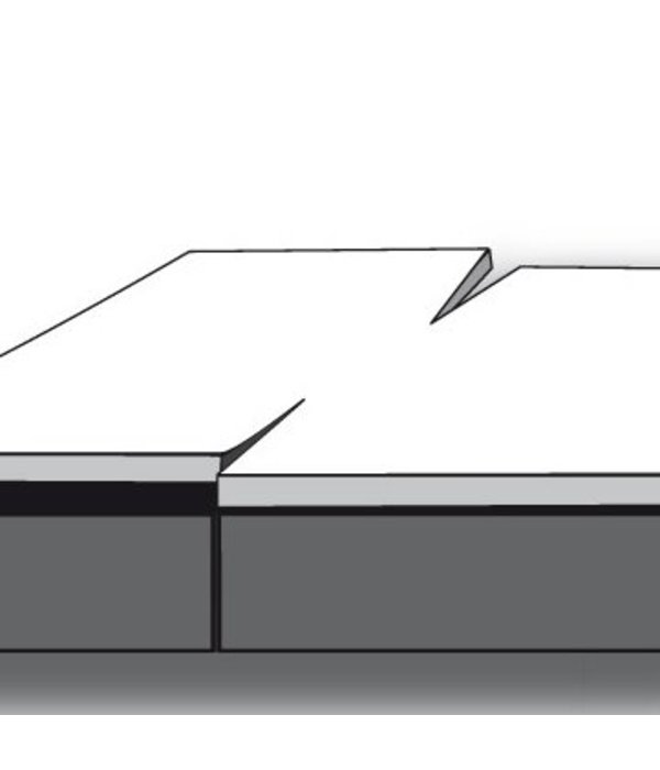 Mirabel Slabbinck dubbele split topper hoeslaken, Bora 400TC, gekamd katoen, envelopmodel