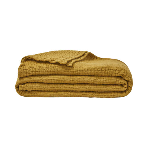 Essix Jazzy hydrofiel plaid moutarde 240x260 cm