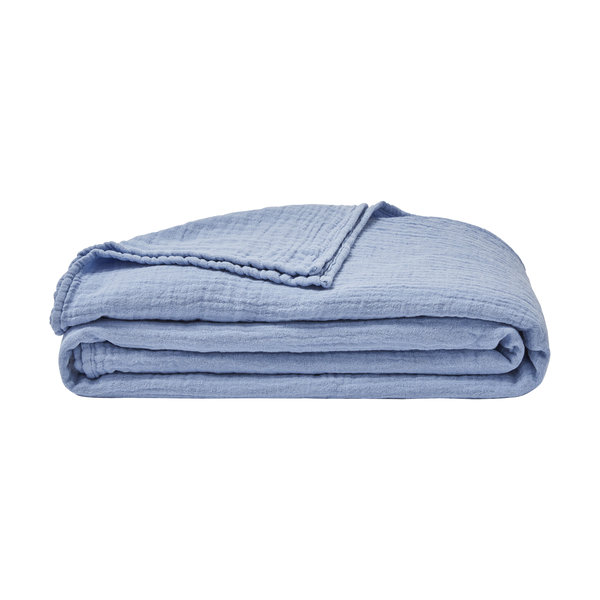Jazzy hydrofiel plaid rêve bleu 130x170 cm