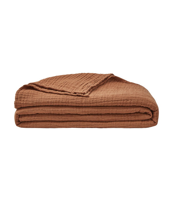 Essix Jazzy hydrofiel plaid roux 240x260 cm
