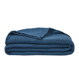 Essix Jazzy hydrofiel plaid bleu pétrole 240x260 cm