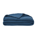 Essix Jazzy hydrofiel plaid bleu pétrole 240x260 cm