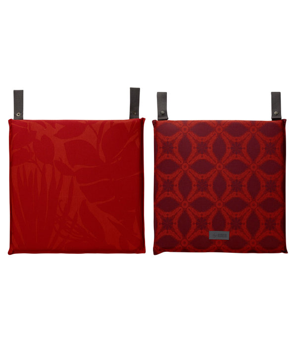 Le Jacquard Français Bahia sunset red outdoor kussenhoezen