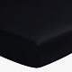 hoeslaken zwart, Egyptisch gekamd katoen satijn 300TC, matrashoogte tot 20 cm hoog
