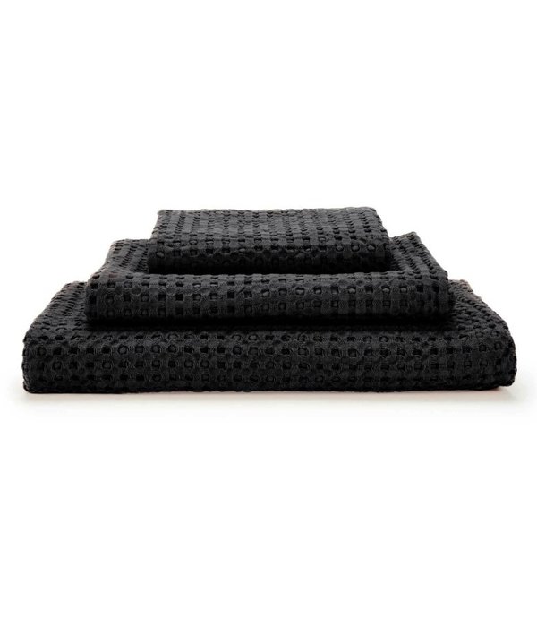 Abyss Habidecor Pousada black wafel badgoed (990), 300 gram per m²