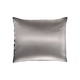 zijden kussensloop, moerbeizijde 22 mm Premium Verdi zilvergrijs