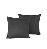 De Witte Lietaer dekbedovertrekset Olivia (uni) ebony 200 TC