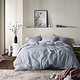 dekbedovertrekset Basil stone blue 144TC