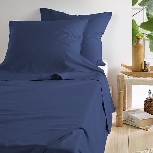 De Witte Lietaer lakenset Olivia blue indigo 200 TC, vanaf