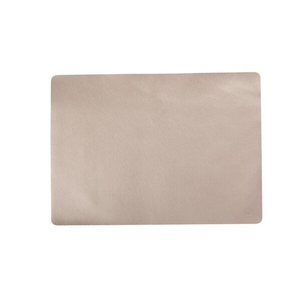 Pearl roségold (RD) lederlook rechthoekige placemats per 6