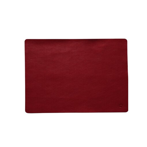 Pichler Jazz rot (R) lederlook rechthoekige placemats per 6