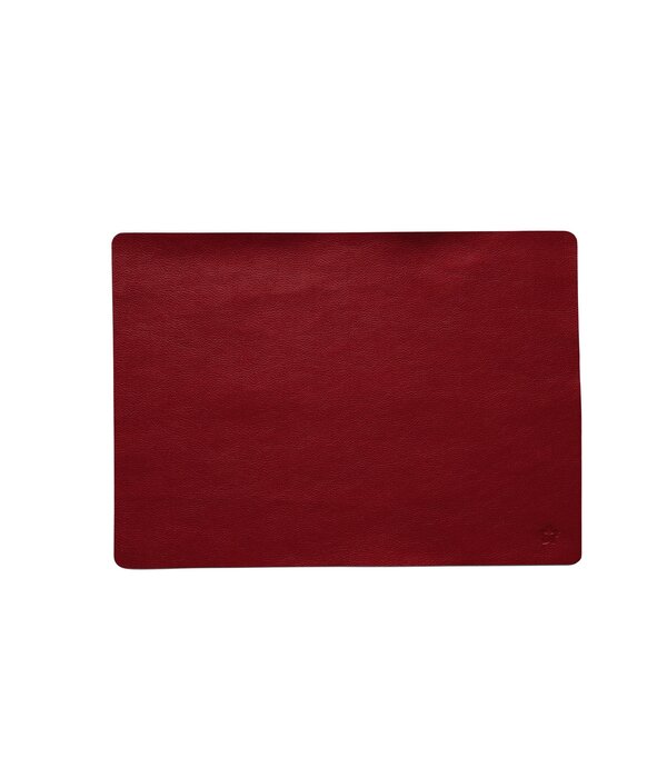 Pichler Jazz rot (R) lederlook rechthoekige placemats per 6