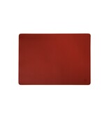 Jazz chilli (CL) lederlook rechthoekige placemats per 6