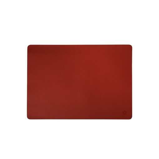 Jazz chilli (CL) lederlook rechthoekige placemats per 6