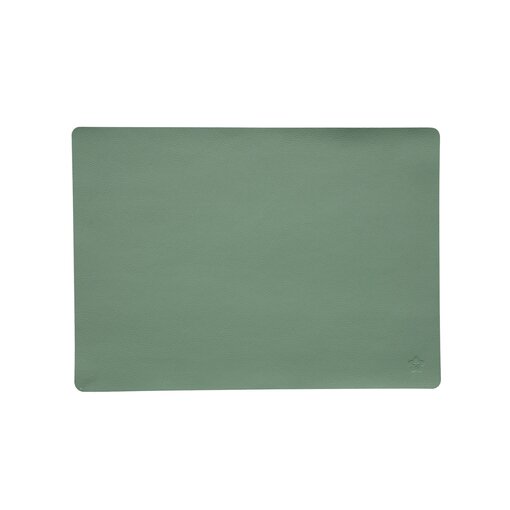 Pichler Jazz jade (JA) lederlook rechthoekige placemats per 6